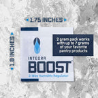 Integra Boost 2-Way Humidity Control Pack - Preserve Flavor & Control Humidity at 55% RH - Moisture Absorber for Herbs, Spices & More - 2 Gram (Pack of 50)