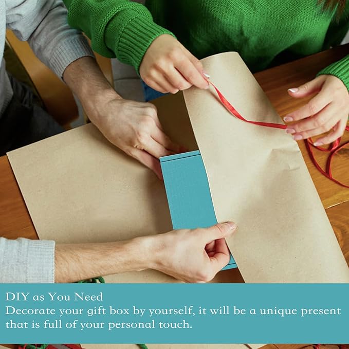 15 Pcs Light Blue Cardboard Boxes Shipping Boxes, Recyclable Colored Corrugated Cardboard Box Small Mailing Storage Gift Boxes for Shipping, Mailing, Gifts Packaging, 6x6x2" (Light Blue)