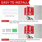GicnKeuz Fire Extinguisher Sign with Down Arrow, 8" x 6" Fire Extinguisher Two-Sided Acrylic Projecting V-Sign, Including Screws, Easy to Install, Home Office/Business Use (8 Pack)