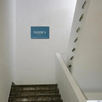 6" X4" Floor 5 Sign - ADA Compliant Tactile Graphics Grade 2 Braille Text | Wall Mount Plastic Directional Assistance, Floor Number Sign for Office, Schools, Hospitals, Apartments