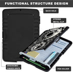 Clipboard with Storage,Heavy Duty Plastic Storage Clipboard with Low Profile Clip,Teacher Must Haves,Office Supplies,Soon Moon Stars Black