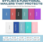 Light Blue Poly Bubble Mailers 8.5x14.5 inch #3 | Self Seal Padded Envelopes | Cushioned Bubble Mailer | Usable Size 8.5x13.5 | WaterProof | Lightweight mailing Shipping Bags | 100 Pack Bulk