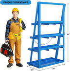 Vertical Bar Rack, 3000 Lbs Weight Capacity, Steel Bays Long Parts Storage Rack, Lumber and Metal Garage Organizer, Heavy Duty Pipe Organizer for Shop Basement