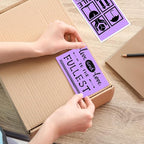 3x5 Inch Thermal Label Stickers,300Pcs Waterproof Rectangle Labels for Storage Bins,Moving Boxes,Address & Inventory Organization,Small Business Labeling,Light Purple