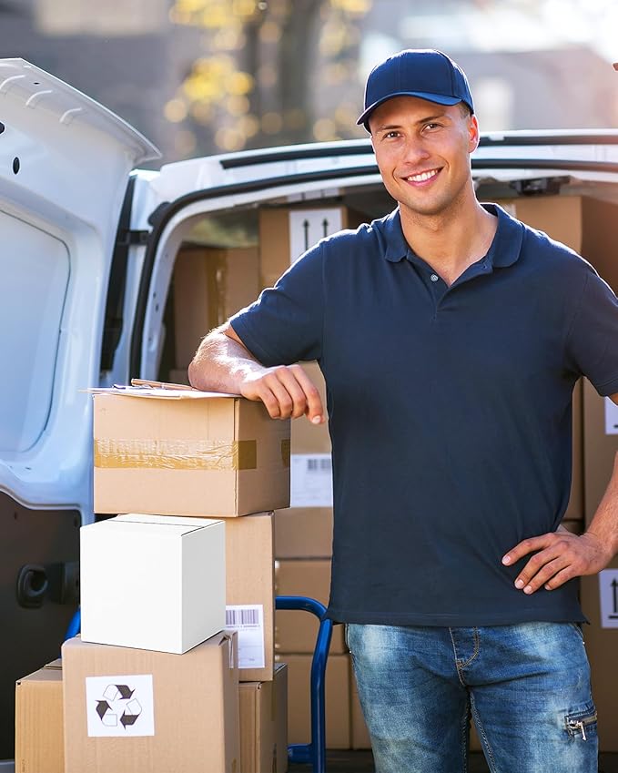 40-Pack-Small-Shipping-Boxes-6x6x6, Corrugated-Cardboard-Boxes-for-Packaging-Small-Business, White-Boxes-Mailers