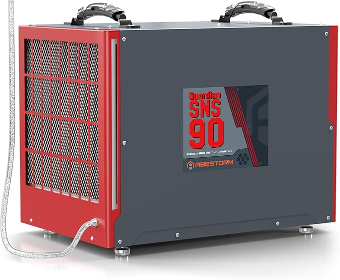 Abestorm 198 Pint Commercial Dehumidifier with Pump and Drain Hose for Crawlspace, Basement, Large Space up to 2,600 sq.ft, Industry Water Dmage Unit, Auto Defrost, Compact