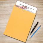 EnDoc Clasp Envelopes 9x12-15 Pack Brown Kraft Catalog Envelopes with Clasp Closure & Gummed Seal – 28lb Heavyweight Paper Envelopes for Home, Office, Business, Legal or School Pack- 9 x 12 Inch