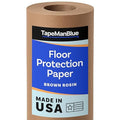 Floor Protection Paper, 36 inch x 166 ft Roll, Made in USA, 69# Brown Rosin Masking Paper Roll, 100% Recycled, Thick Floor Covering for Painting, Moving, and Construction