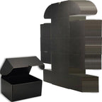 8x6x4 inches Small Shipping Boxes Set of 25 - Black Mailer Corrugated Cardboard Boxes for Shipping Packaging Mailing Products