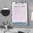 Cute Watercolor Horse Heavy Duty Plastic Storage Clipboard with Low Profile Clip - Pen Holder, Teacher Must Haves, Office Supplies