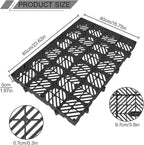 Plastic Pallet, Safety Storage Nestable Shipping Grid Pads, 2pcs HDPE Automotive Non-Slip Platform Firm Warehouse Pad for Supermarket Pet (5pcs-23.6x15.7x2IN)
