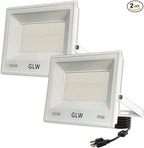 150W LED Flood Lights Outdoor 2 Pack,13000LM Super Bright Security Light, IP66 Waterproof Outdoor Floodlight,6500K Daylight White Exterior Spot Lights for Yard,Backyard,Stadium