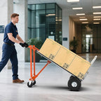 3 in1 Convertible Hand Truck, Folding Aluminum Hand Trucks 880lb Load Appliance Dolly, Heavy Duty Dolly Cart Converts Platform Cart, Portable Cart Luggage,Travel,Moving,Shopping,Office Use (Orange)