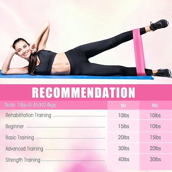 Deekin Resistance Bands Resistance Loop Exercise Bands Exercise Equipment Elastic Ring for Women and Men Home Fitness, Gym, Yoga