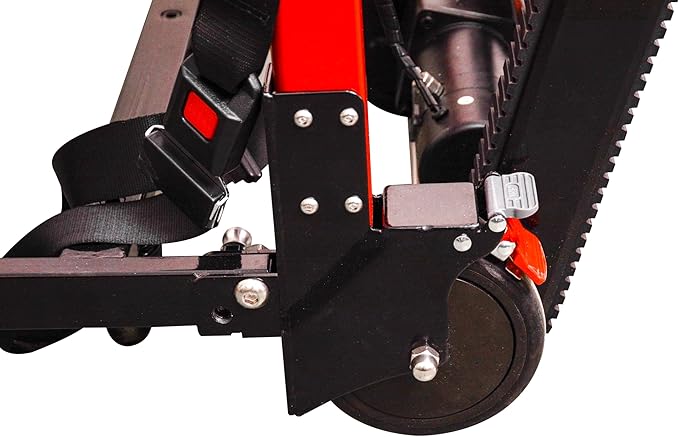 LINE2design Electric Hand Truck Dolly - 441 lb Capacity 160W Motor - Folding Motorized Climber Cart with Safety Strap, Rechargeable Battery - Move Appliances, Furniture - USA