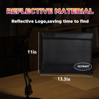Fireproof Bag for Cash & Documents - A4 (11x13.3") Waterproof Fireproof Document Bag, 4200℉ Resistant, Reflective, Secure Protection for Valuables