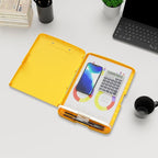 Plastic Clipboard with Storage, 8.5 x 11 Storage Organization Box Side-Opening, Heavy Duty Clip Board with Pen Holder and Paper Folder for Nurses, Teachers, Office & School Supply, Yellow