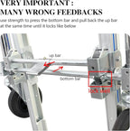 3 in 1 Convertible Hand Truck Dolly Cart with Wheels Heavy Duty/with 4 Wheels &Brakes /1000Lbs Load for Furniture/Electrical Appliance/Carton/Warehouse/Office /10 Minutes to Install as Video