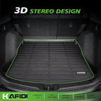 HAFIDI® Floor Mats & Cargo Liner Set Fit for 2023 2024 2025 Mazda CX-50 All Weather Protection TPE Anti-Slip Automotive Full Set Floor Liners Custom Mazda CX50 Accessories - Black