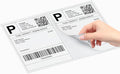 Coopaty Half Sheet Shipping Labels 8.5" x 5.5" Sticker Labels for Laser & Ink Jet Printers, 2 Per Page Self Adhesive Mailing Labels for Packages (20000 Labels)