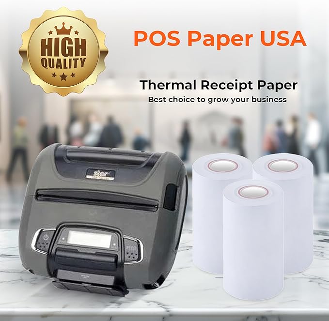 4" x 80' Premium Heavy Thermal Paper (36 Rolls/Case) - BPA Free
