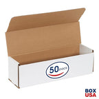 Box USA BM1444 14"L x 4"W x 4"H, White (Pack of 50)