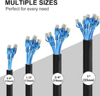 Secbolt Cord Protectors from Pets No Chew, 10ft - 1 inch Ultra Durable Cord Covers for Pets, Bite-Resistant Cable and Wire Protector for Cats, Dogs, Rabbits - Black