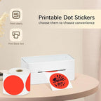 3 X 3 Inch Round Thermal Labels Circle Color Coding Labels Printable Waterproof 500PCS Round Stickers Adhesive Writable for Office, Garage, DIY Sticker, Barcodes, Name Tag, Fluorescent Red