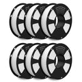 GEEETECH 6KG 3D Printer Filament Bundle - White PLA Filament 1.75mm ±0.02mm (6 Spools, 1KG Each) - High Precision, Low Warping, 3D Printing Filament Fits Most FDM 3D Printers