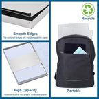ZCZN Aluminum Clipboard with Storage and Clip Recycled, Clipboard Folder, Sturdy Letter Size Recycle Metal Form Holder for Business Office Medical Professionals, Letter Size (Silver)