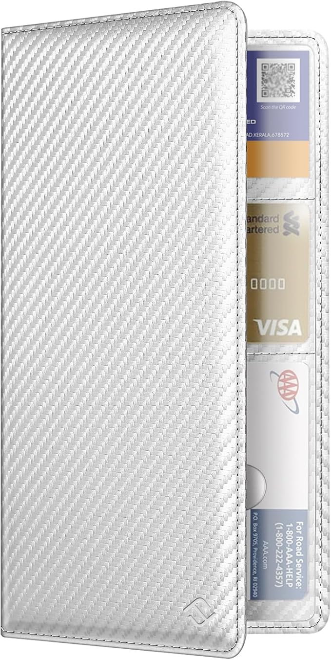 FINPAC Car Registration and Insurance Card Holder, Vehicle Glove Box Card Organizer Wallet Automobile Accessories for License
