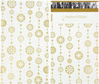 Inspired Mailers - Poly Mailers 6x9-100 Pack - Snowflake Baubles (Gold) - Winter Mailing Envelopes - Small Shipping Bags - Holiday Poly Mailers Bags