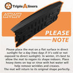TripleAliners Compatible with Ford F-150 F150 2021-2025 2026 Tailgate Mat with Tailgate Cap Top Protector Full-Coverage All Weather Truck Liner Replacement(Not Fit Work Surface or Pro Access Tailgate)