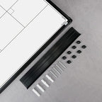 JILoffice Magnetic Dry Erase Calendar Whiteboard, 4 Month White Board Planner 36 X 24 Inch, Black Aluminum Frame Wall Mounted Board for Office Home and School