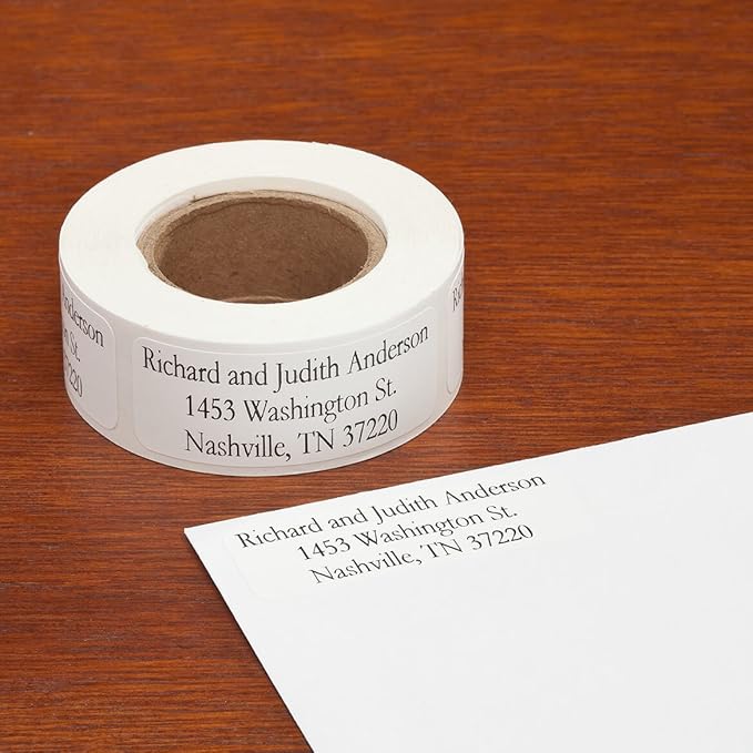 Custom Large Print Address Labels - Set of 200 - White