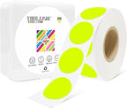 1 Inch Circle Dot Stickers 1000 PCS Color Coding Thermal Labels Dots Writable Printable Small Round Stickers for Office, Classroom, Inventory, Garage, Organizing Storage, Fluorescent Yellow