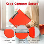 Dexas Slimcase 2 Plastic Clipboard with Storage and Side Opening