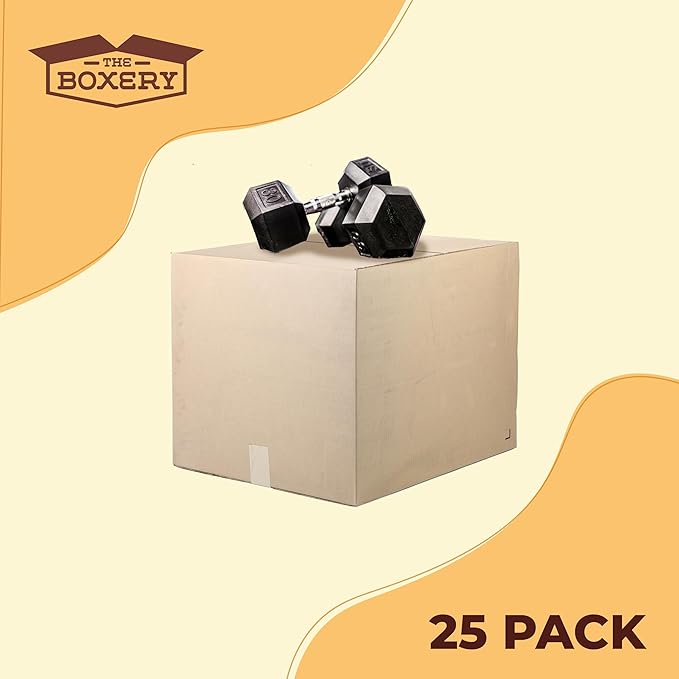 The Boxery BXT38-25 16 x 12 x 10 Inches Heavy Duty Grade Book Boxes, Pack of 25