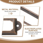 PATIKIL 60x24mm Metal Label Holders, 30 PCS Label Name Card Tag Frames with Screws for Office Library File Cabinets Shelves Wood Drawers Fabric Bins, Red Bronze
