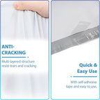 NB 14.5x19 Inch – 10 Pcs White Poly Mailers Strong Adhesive Self-Seal Shipping Envelopes, Tear & Water Resistant Packaging for E-Commerce and Small Business