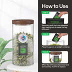 VIVOSUN 62% RH Two-Way Humidity Control Packs, Size 8 g, 10 Packs, Each for Storing 1 oz, Moisture Balancer with RH Indicator Card for Food Storage