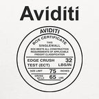Aviditi White Corrugated Cardboard Mailing Boxes, 8" x 3" x 3" (Pack of 50) Crush-Proof Mailers, Small Cardboard Boxes for Shipping, Packing, Moving, and Storage