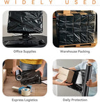 ADAYM 18" x 1500' Stretch/Shrink Wrap Roll - Plastic Wrap for Moving, Heavy Duty 80 Gauge, 600% Stretch for Packing, Pallets, Shipping&Furniture Protection with Handles