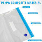 Jetec 70 Pcs 3D Filament Storage Bags Vacuum Sealed Kit, Include Reusable 3D Printer Filament Vacuum Storage Bags 13.4 x 11.8 Inch and Cobalt Free Humidity Indicator Cards for Keeping Files Dry