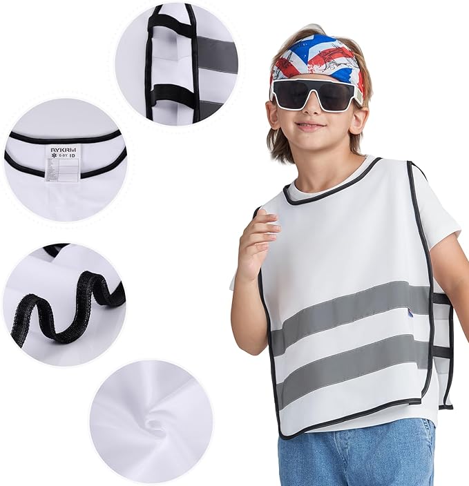 A-SAFETY Kids High Vis Reflective construction Safety vest customized LOGO