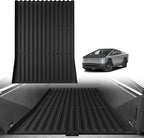 TripleAliners Truck Bed Mat Compatible with 2025 2026 Tesla Cybertruck Accessories Vehicle Perfectly Flush All Weather Protection TPE Heavy Duty Pickup Car Bed Cargo Mat (Corrugated Design Front Wall)