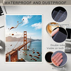 12PCS 8" x 10" Clear Rigid Card Sleeves – Waterproof Hard Plastic Protectors for Postcards, Prints, Photos, Trading & Sports Cards – Top Load Jumbo Sheet Holders