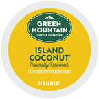 Green Mountain Coffee Roasters Island Coconut, Single-Serve Keurig K-Cup Pod, Flavored Light Roast Coffee, 24 Count (Pack of 1)