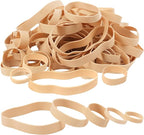 HAIDIBAO-Rubber Bands Assorted Sizes 65Pcs Beige Mixed Wide Elastic Bands for Office Supplies Tactical Rubbers Bands size 105 size#82,size 84,1.5in,2inch