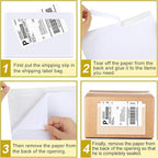 AZUREAL 60PCS Shipping Label Sleeves, 6.7" x 9.8" Packing Slip Pouches, Packing List Envelopes/Shipping Label Envelopes for Mailing, Packing List, Packaging, Protective Documents